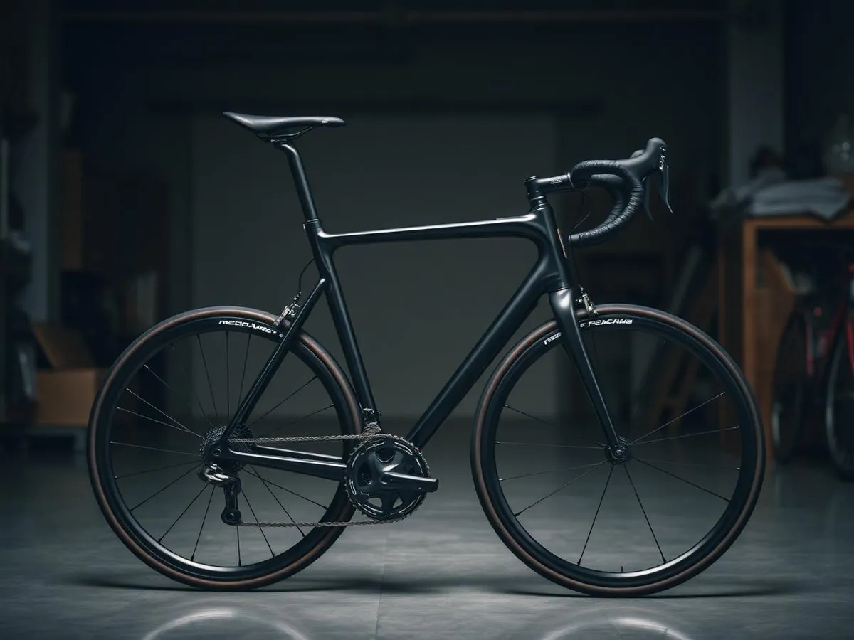 Rennrad mit Carbonrahmen nach der Aufbereitung
